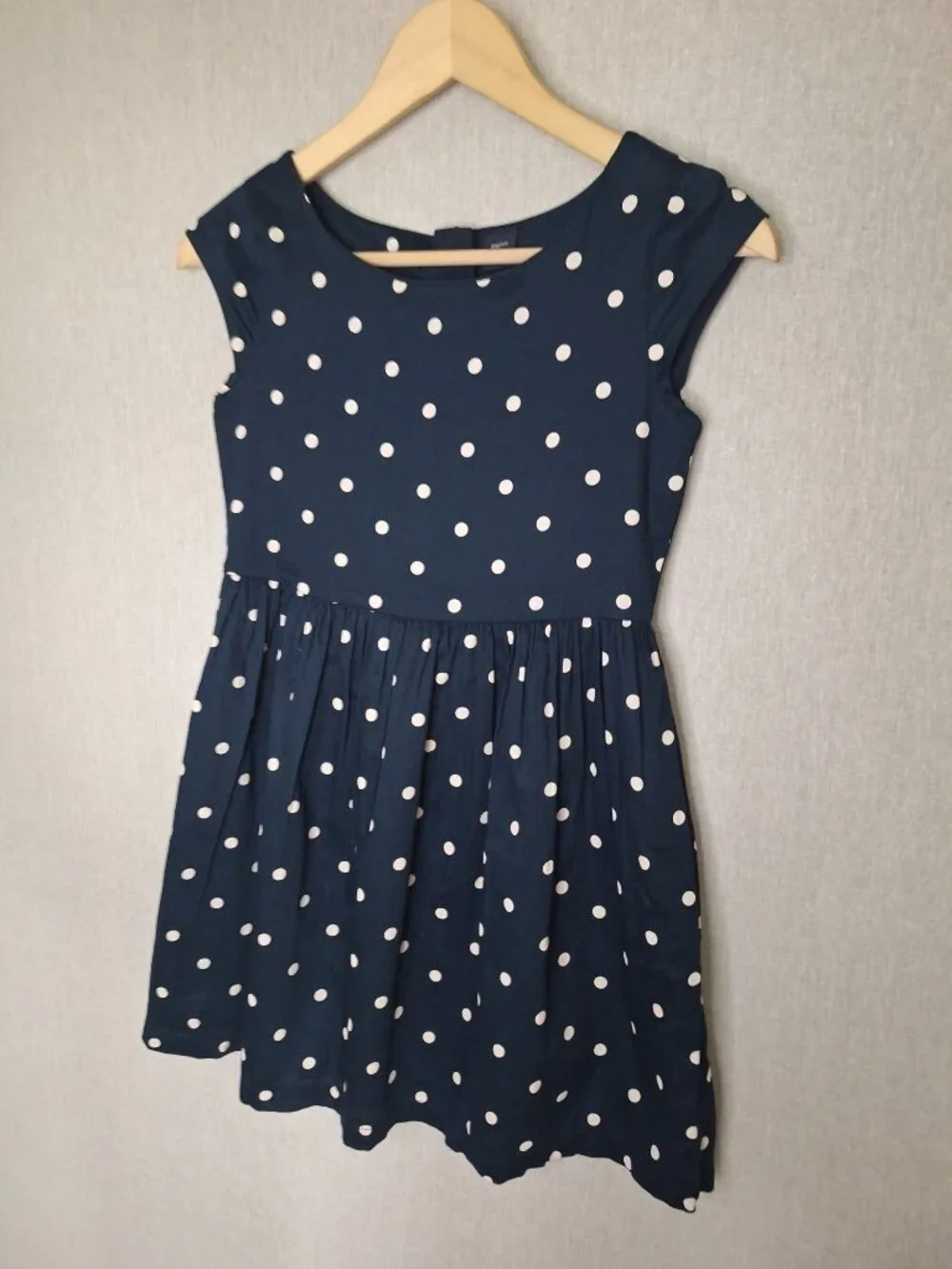 💙 Gap Kids Polkadot Girls Dress Size 10/L Cotton Preppy Formal Cute Outfit